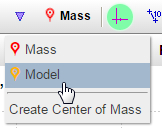 Selecting model from pull-down option in the top menu.